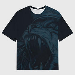 Футболка оверсайз мужская Zenit lion dark theme, цвет: 3D-принт