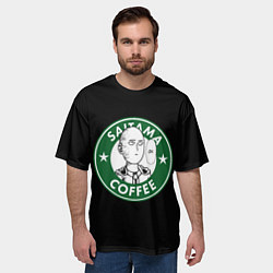 Футболка оверсайз мужская ONE-PUNCH MAN OK COFFEE, цвет: 3D-принт — фото 2