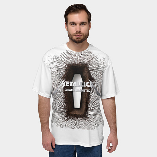 Мужская футболка оверсайз Death Magnetic - Metallica / 3D-принт – фото 3