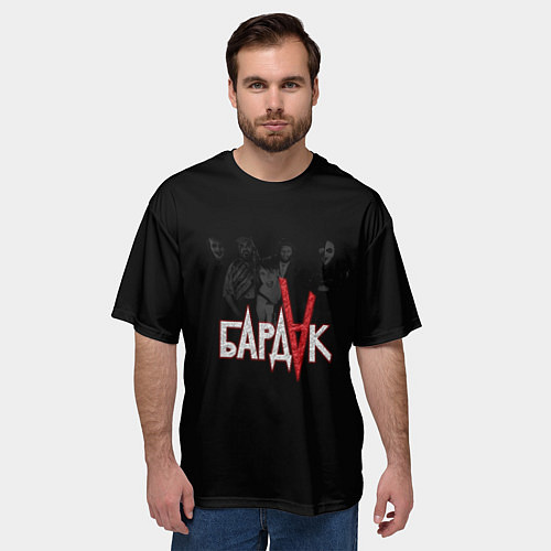 Мужская футболка оверсайз Бардак Dark Theme / 3D-принт – фото 3