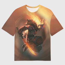 Футболка оверсайз мужская DOTA 2 ДЖАГЕРНАУТ, цвет: 3D-принт