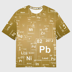 Мужская футболка оверсайз Pb - таблица Менделеева