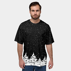Футболка оверсайз мужская НОВОГОДНЯЯ НОЧЬ 2022, цвет: 3D-принт — фото 2