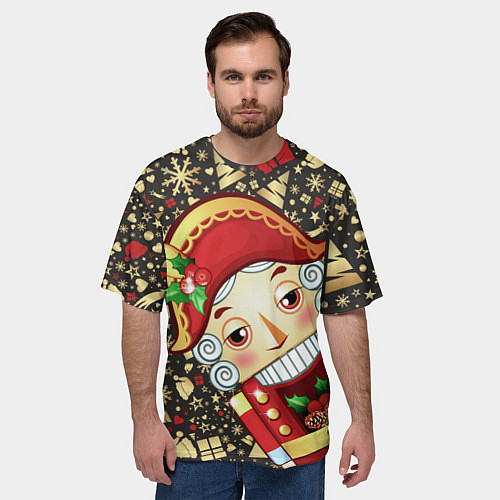 Мужская футболка оверсайз ЩЕЛКУНЧИК - 2022 / 3D-принт – фото 3