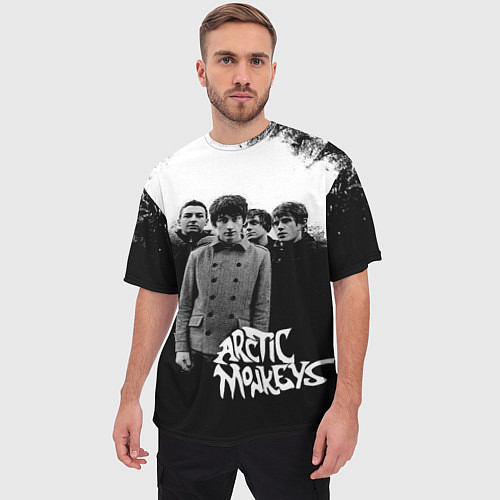 Мужская футболка оверсайз Группа Arctic monkeys / 3D-принт – фото 3