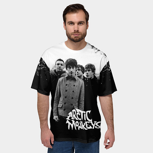 Мужская футболка оверсайз Группа Arctic monkeys / 3D-принт – фото 3