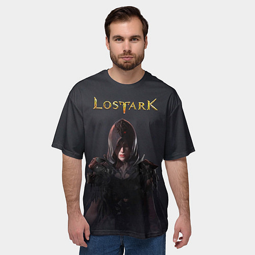 Мужская футболка оверсайз Lost Ark Ассасин Клинок смерти / 3D-принт – фото 3