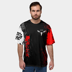 Футболка оверсайз мужская Токийские мстители Аниме Кайсуке, цвет: 3D-принт — фото 2
