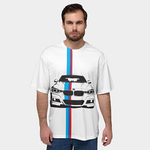 Мужская футболка оверсайз BMW WILD BEAST / 3D-принт – фото 3