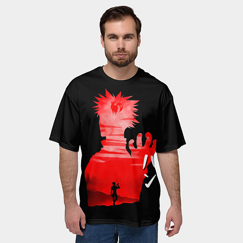 Мужская футболка оверсайз Бан 7 смертных грехов / 3D-принт – фото 3