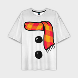 Футболка оверсайз мужская Snowman Outfit, цвет: 3D-принт