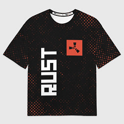Футболка оверсайз мужская RUST - Гранж, цвет: 3D-принт