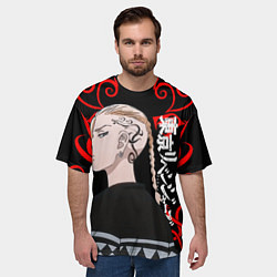 Футболка оверсайз мужская ДРАКЕН ИЗ ТОСВЫ ТОКИЙСКИЕ, цвет: 3D-принт — фото 2