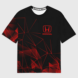 Футболка оверсайз мужская HONDA, ХОНДА ГЕОМЕТРИЯ ЛИНИИ, цвет: 3D-принт