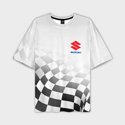 Мужская футболка оверсайз Suzuki, Сузуки Спорт, Финишный флаг