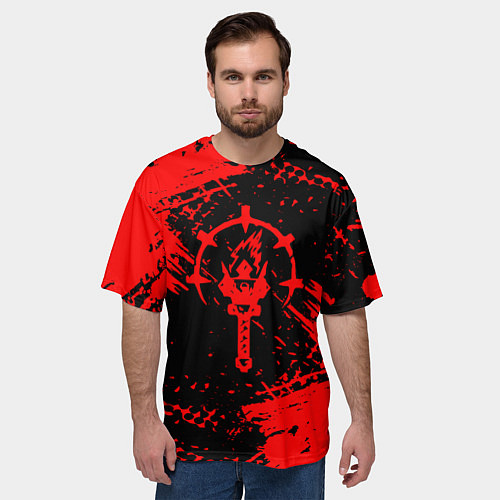 Мужская футболка оверсайз Darkest Dungeon - Темнейшее подземелье / 3D-принт – фото 3