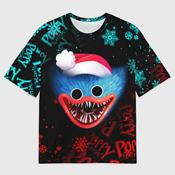 Футболка оверсайз мужская ХАГИ ВАГИ НОВОГОДНИЙ POPPY PLAYTIME НОВЫЙ ГОД 2022, цвет: 3D-принт
