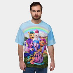 Футболка оверсайз мужская My Little Pony: A New Generation, цвет: 3D-принт — фото 2