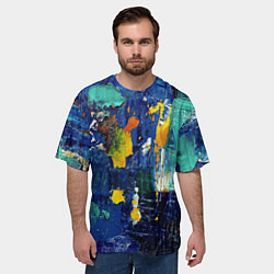 Футболка оверсайз мужская КРАСКА PAINT, цвет: 3D-принт — фото 2