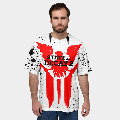 Мужская футболка оверсайз State of Decay Кровь / 3D-принт – фото 3