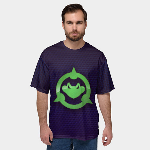 Мужская футболка оверсайз Battletoads Logo / 3D-принт – фото 3