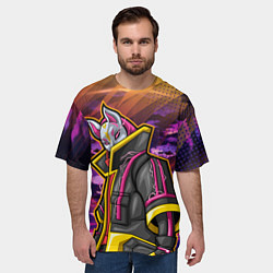 Футболка оверсайз мужская Страж в маске, цвет: 3D-принт — фото 2