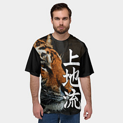Футболка оверсайз мужская Год тигра 2022 Взгляд, цвет: 3D-принт — фото 2