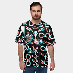 Футболка оверсайз мужская ТОКИЙСКИЕ МСТИТЕЛИ ГЛИТЧ, GLITCH, цвет: 3D-принт — фото 2