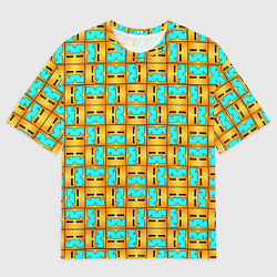 Мужская футболка оверсайз GEOMETRY DASH CLASSIC FACE PATTERN КЛАССИКА
