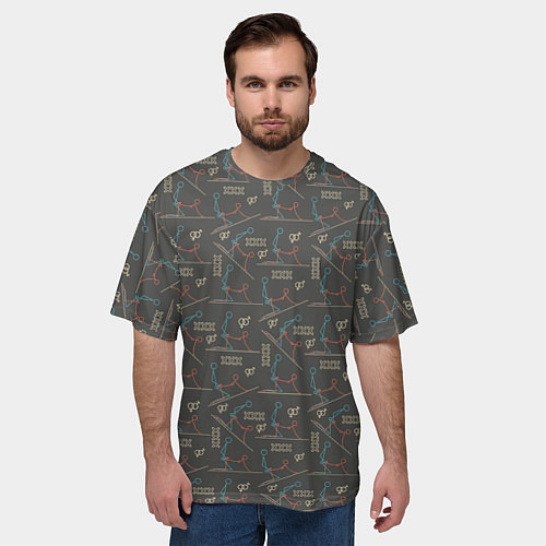 Мужская футболка оверсайз Kamasutra / 3D-принт – фото 3