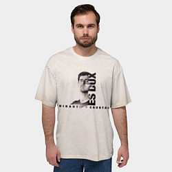 Футболка оверсайз мужская Тибо Куртуа, цвет: 3D-принт — фото 2