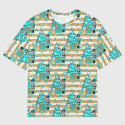 Футболка оверсайз мужская Щелкунчик Новый год, цвет: 3D-принт