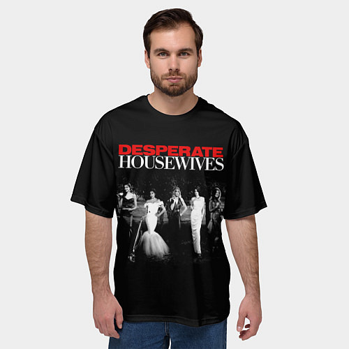 Мужская футболка оверсайз Desperate Housewives летний сад / 3D-принт – фото 3