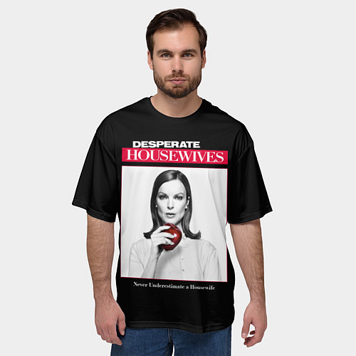 Мужская футболка оверсайз Desperate Housewives Marcia Cross / 3D-принт – фото 3