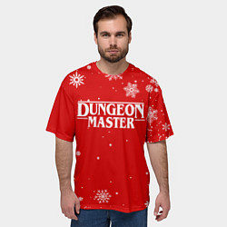 Футболка оверсайз мужская ГАЧИМУЧИ DUNGEON MASTER НОВОГОДНИЙ, цвет: 3D-принт — фото 2