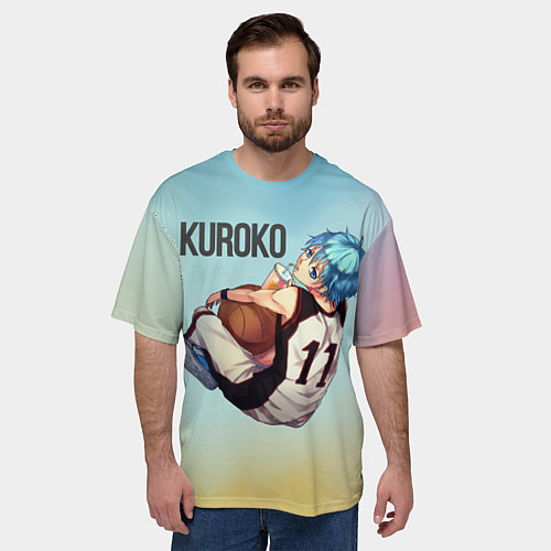 Мужская футболка оверсайз Тецуя Куроко! / 3D-принт – фото 3