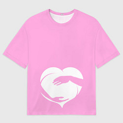 Футболка оверсайз мужская Объятие, цвет: 3D-принт