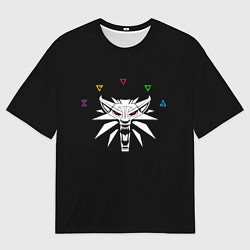 Футболка оверсайз мужская LOGO THE WITCHER, цвет: 3D-принт