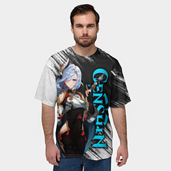 Футболка оверсайз мужская ШЭНЬ ХЭ КРИО АДЕПТ, цвет: 3D-принт — фото 2