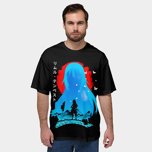 Мужская футболка оверсайз Rimuru - Мое перерождении в слизь / 3D-принт – фото 3