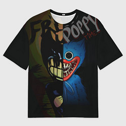 Футболка оверсайз мужская POPPY PLAYTIME BENDY AND THE INK MACHINE, цвет: 3D-принт