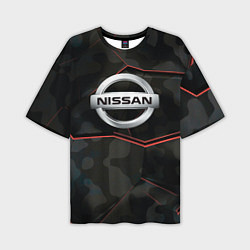 Футболка оверсайз мужская Nissan xtrail, цвет: 3D-принт