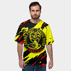 Футболка оверсайз мужская Кобра Кай Kobra Kai, цвет: 3D-принт — фото 2