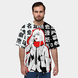 Футболка оверсайз мужская ZERO TWO с чупачупсом на Иероглифах Любимый во фра, цвет: 3D-принт — фото 2