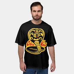 Футболка оверсайз мужская Cobra Kai - Кобра Кай, цвет: 3D-принт — фото 2