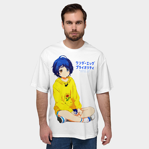 Мужская футболка оверсайз Ай Ото - Приоритет чудо яйца / 3D-принт – фото 3