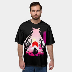 Футболка оверсайз мужская Котори Ицука - Рандеву с жизнью, цвет: 3D-принт — фото 2