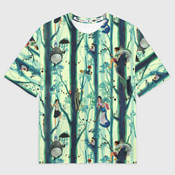 Футболка оверсайз мужская Ghibli All, цвет: 3D-принт