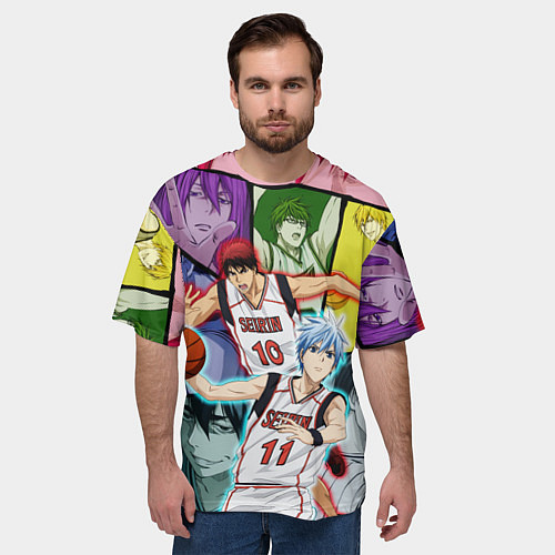 Мужская футболка оверсайз Kuroko no Basuke Баскетбол Куроко / 3D-принт – фото 3