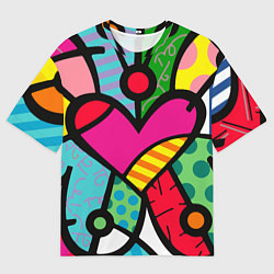 Мужская футболка оверсайз Ромеро Бритто Арт